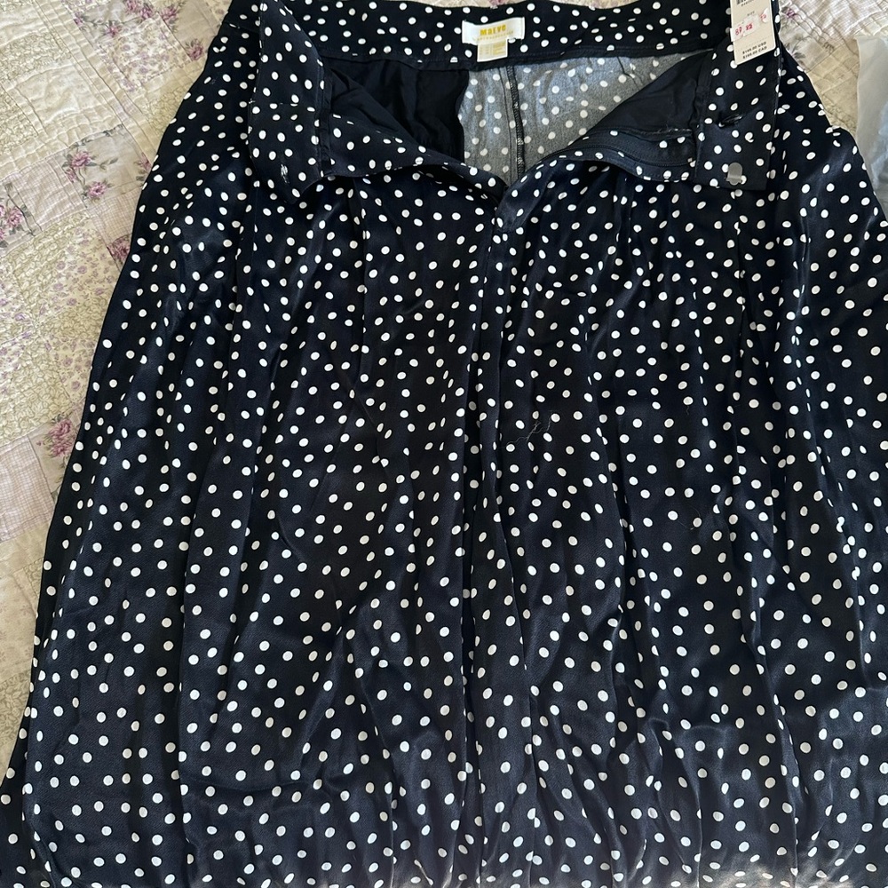 Maeve Anthropologie polka dot pants